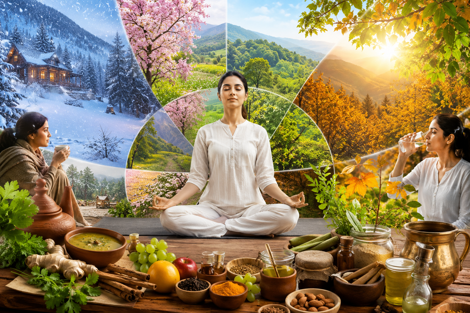 ऋतुचर्या (Ritucharya): 6 ऋतुओं के अनुसार आहार और जीवनशैली Ritucharya aur aahar-vihar